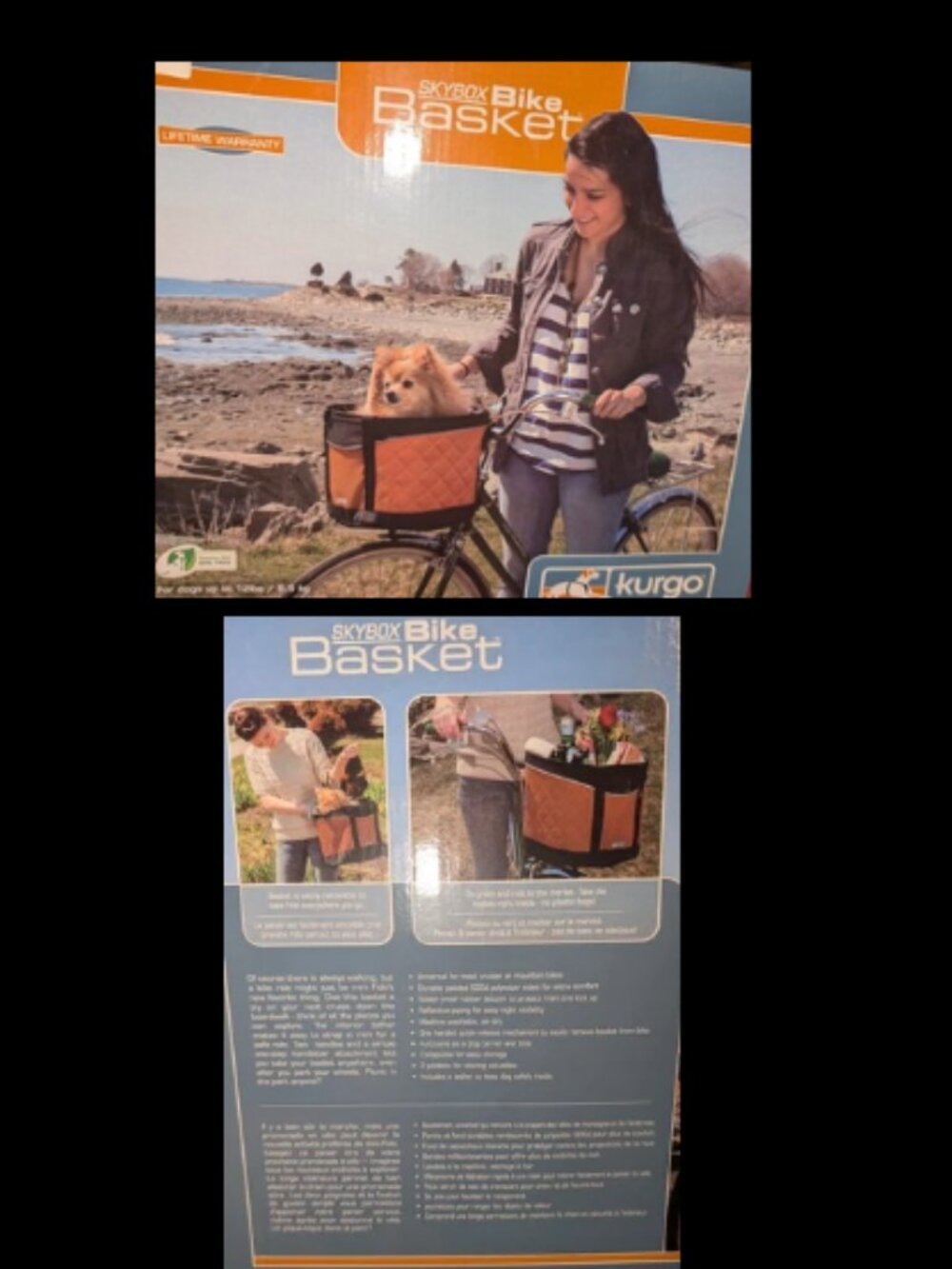 NEW Kurgo Bike Basket - for dogs up to 12 lbs